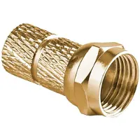 Nedis CSBW41907ME F-connector Male 5,5 Mm Twist-on Metaal