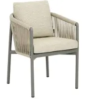 Apple Bee Tuinstoel Bora Bora Dining Armchair Taupe / Natural Oak