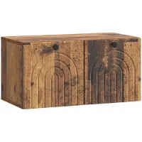 vidaXL Wandmontage TV-kast Oud hout 59,5 x 31 x 30 cm Bewerkt hout