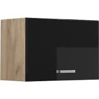 Vicco R-Line Hangkast – 60 cm Plat Zwart hoogglans