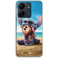 MANIACASE Coque Voor Xiaomi Redmi 13C 4g Stitch en Moana Kakamora