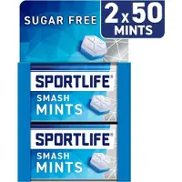 Sportlife - Suikervrije Smashmint Mint Gum - 2 stuks