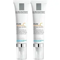 La Roche-Posay Pure Vitamine C Ogen | Anti-rimpelverzorging | Anti-Ageing voor Gevoelige Ogen 2x15 ml Crème