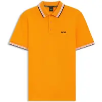 HUGO BOSS Regular fit BOSS Green Paddy polo oranje korte mouw