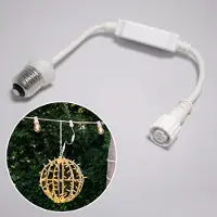 LumenXL E27 koppeladapter wit – om kerstverlichting aan een prikkabel te koppelen