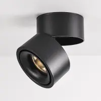 LumenXL Opbouwspot Milou kantelbaar met dim-to-warm - zwart