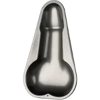 Orion – Erotische Bak Mal Wafelijzer in Penis vorm voor Vrijgezellen Feesten ook voor ijs – 29 cm - Zwart