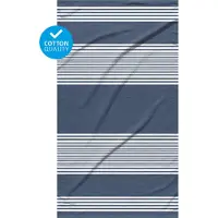 Palm Beach Strandlaken luxe Deep Blue 100x180 cm