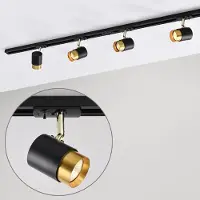 LumenXL Modern 1-fase railsysteem van 1,5 meter met Lexi spots - spots op rail