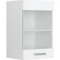Vicco Glazen keukenkast R-Line Wit Hoogglans 40 cm, Model 29263