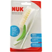 Nuk Babyborstel en kam natuurlijke vezels groen - Haarborstel