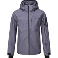 NORDBERG Hamer Woven Ski Jas - Heren - Grijs - Maat XL