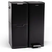 Klarstein Tiyo 3-in-1 Prullenbak - 60 Liter - Uitneembare emmers - Soft Close