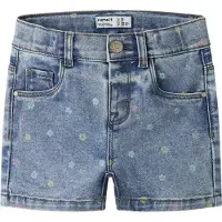 Name it Jeans 'NMFSalli' blauw denim / lichtblauw / geel / rosa