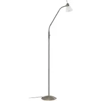 LINDBY Vloerlampe , Gwendolin, Metallic, Woonkamer, Metaal, Modern