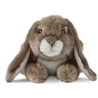 Living Nature Knuffel - 24x15 cm - Konijn - Bruin - - OneSize - Knuffels
