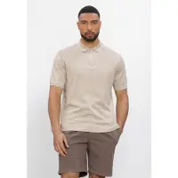 Stefano lauran Heren Polo's & T-shirts Polo Bastian - Beige - Maat M