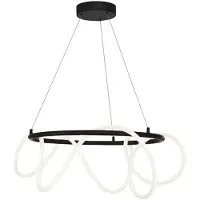 Zuma Line BALBO LED Hanglamp 58W Zwart - Modern & Verstelbaar