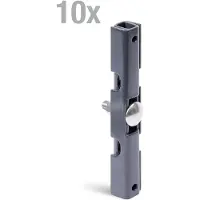 Alberts 10x matconnector voorgemonteerde schroef M8x30, antraciet, thermisch verzinkt of groen