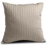 MULTITEX Damast Kussensloop 40x40 cm Beige Gestreept Katoen