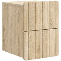 vidaXL Muurbevestigde Nachttafel Sonoma Eiken 33 x 34,5 x 43 cm