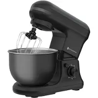 Kitchenbrothers Keukenrobot - 5L - Mixer met Mengkom - 1200W - Matzwart