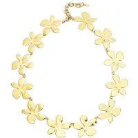Yehwang Goudlief Roestvrijstalen kettingen met bloemen, casual, dagelijks, eenvoudig, serie, damessieraden - Roestvrijstaal - Verkleurt niet