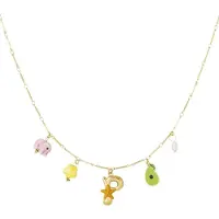 Yehwang Happy Initials ketting met bedels