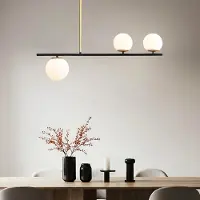 LumenXL Design hanglamp Danny, 3-lichts - melkwit