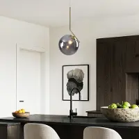 LumenXL Design hanglamp Roy - smoke glas met spiegeleffect