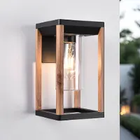 LumenXL Wandlamp voor buiten in houtoptiek - Pancha