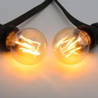 LumenXL Prikkabel set met 2,5W of 4,5W lamp, 2000K, Ø60, amber glas, dimbaar - incl. dimmer