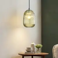 LumenXL Hanglamp van geribbeld glas - Dylan