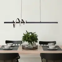 LumenXL 3-staps dimbare design hanglamp Merle - donkergrijs