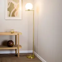 LumenXL Design staande lamp Connor - melkwit glas