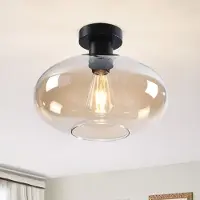 LumenXL Plafondlamp Veda met amber glas