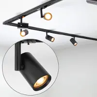 LumenXL Design 1-fase railsysteem van 3 meter met Blake spots - plafondspots