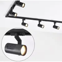 LumenXL Design 1-fase railsysteem van 3 meter met Fem spots - zwart