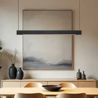 LumenXL Minimalistische hanglamp met aanpasbare lichtsterkte, Abby - zwart