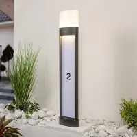 LumenXL Staande buitenlamp Gianna met huisnummer - Voorzien van geïntegreerde LED