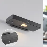 LumenXL Compacte solar wandlamp met sensor Nero