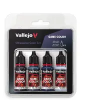 Vallejo Hobbyverf Acrylverf - 72389 Game Color - Ultramarine Kleurenset - Acryl Set 4x Verf set - 4x 18 ml