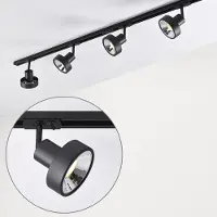 LumenXL Modern 1-fase railsysteem van 1,5 meter met Joel spots - plafondlamp