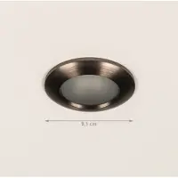 Lumidora Inbouwspot 75577 - JAIPUR - GU10 - Bruin - Metaal - Buitenlamp - Badkamerlamp - IP65 - ⌀ 9.1 cm