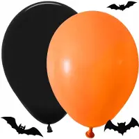 Verk Group Hangzhou A Link Star Technology - Halloween Ballon Set - 20 Stuks - Zwart en Oranje