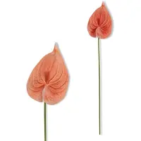 Inspiruj - Anturium piankowe - Kunstbloem - 57 cm - Oranje