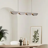 LumenXL Verstelbare design hanglamp met 3-staps dimbare LEDs, geborsteld grijs - Mirai