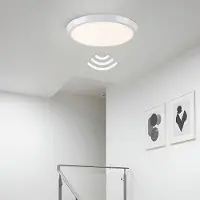 LumenXL Plafonnière wit Ø25,5 cm met sensor en aanpasbare kleurtemperatuur