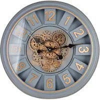 Mondex RAMSEY - Wandklok - 45cm - Bewegend Mechanisme - Goud- en Bronskleurig