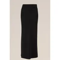 WE - Dames THE SATIN SKIRT - Regular fit - Zwart - Viscose - Maat: S